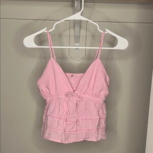 Pink Sleeveless Top